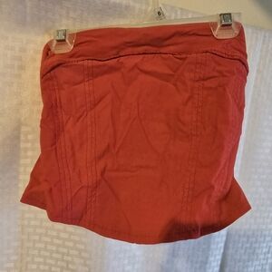 Wild Fable Red Ruched Pencil Mini Skirt